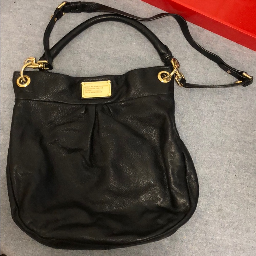 Black Leather Marc by Marc Jacobs hobo bag